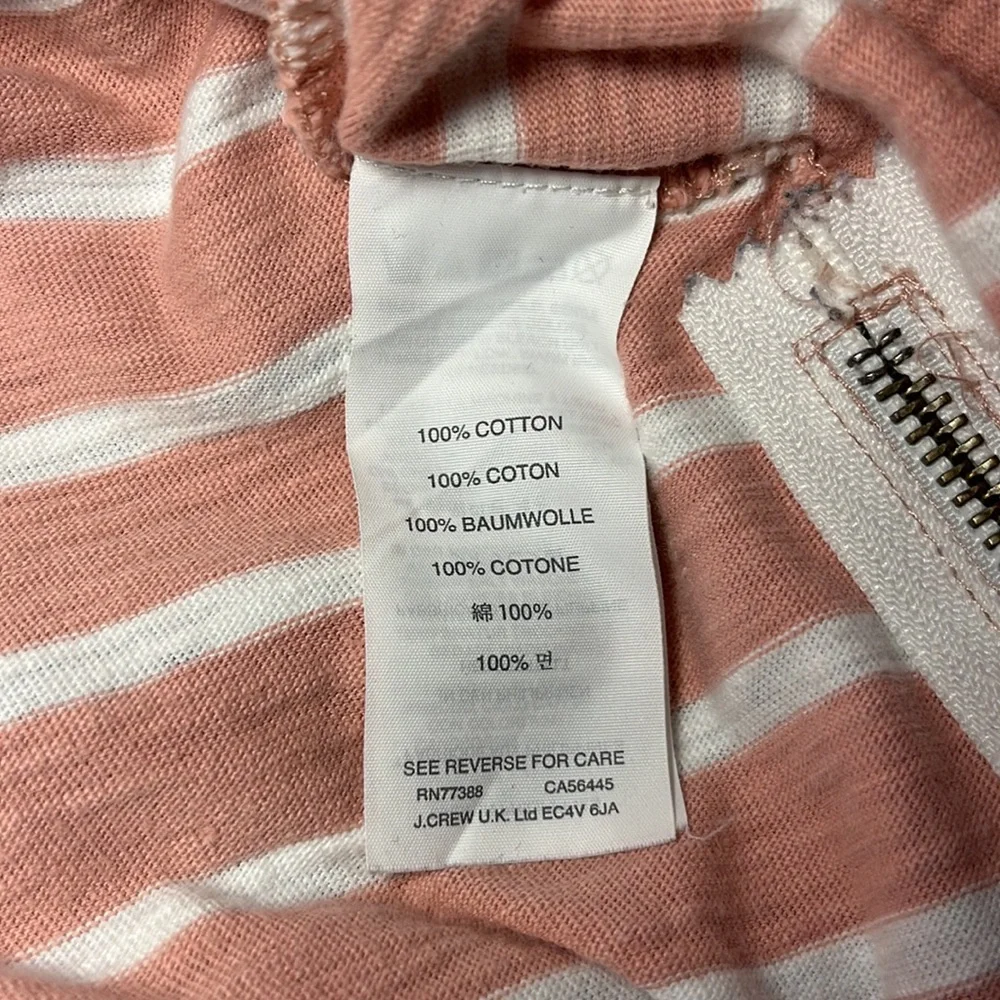 J.Crew side zip cotton tunic top XS